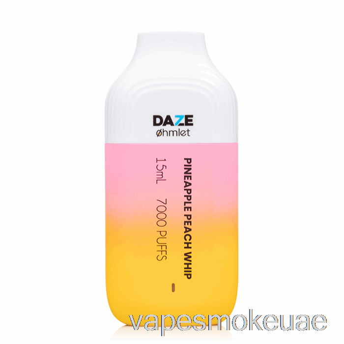 Vape Uae 7 Daze Ohmlet 7000 0% صفر نيكوتين للاستعمال مرة واحدة سوط خوخ أناناس